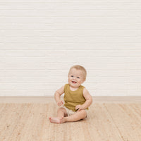 Quincy Mae tees Quincy Mae Woven Tank | Ocre