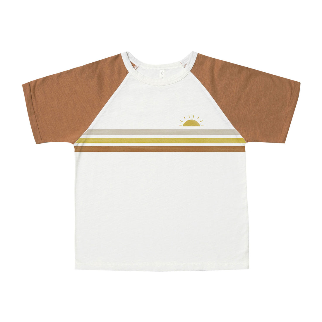 Rylee and Cru Bronze Stripe Raglan Tee