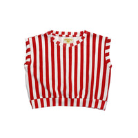 Hugo Loves Tiki Red/White Stripes Short Sleeve Sweater