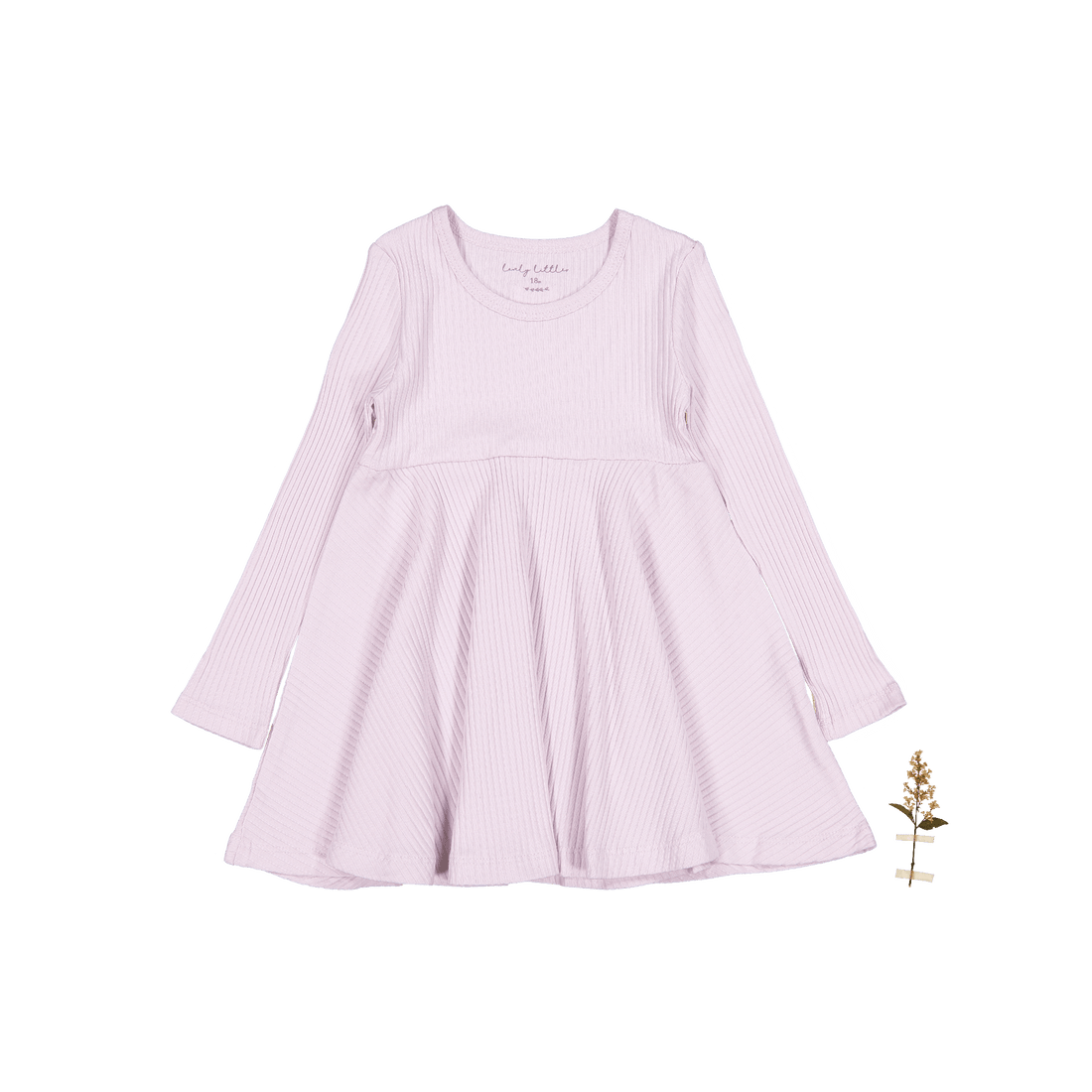 Lovely Littles The Blossom Long Sleeve Dress -Lilac