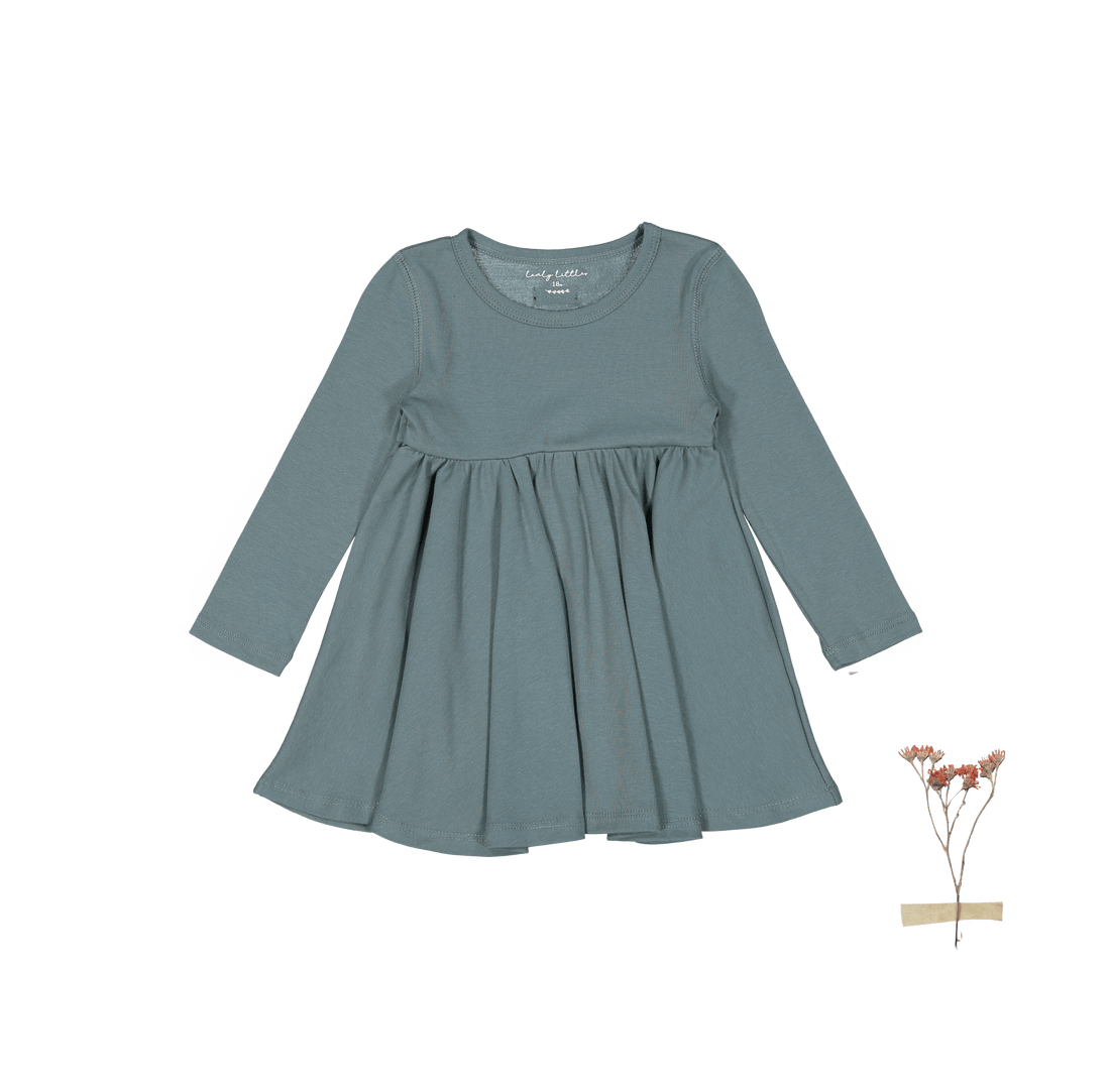 Lovely Littles The Long Sleeve Dress - Fern