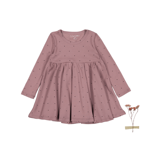 Lovely Littles The Forest Long Sleeve Dress -Heart