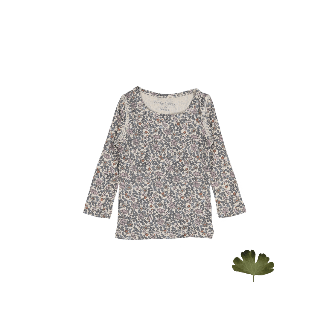 Lovely Littles The Forest Long Sleeve Tee -Floral Cotton