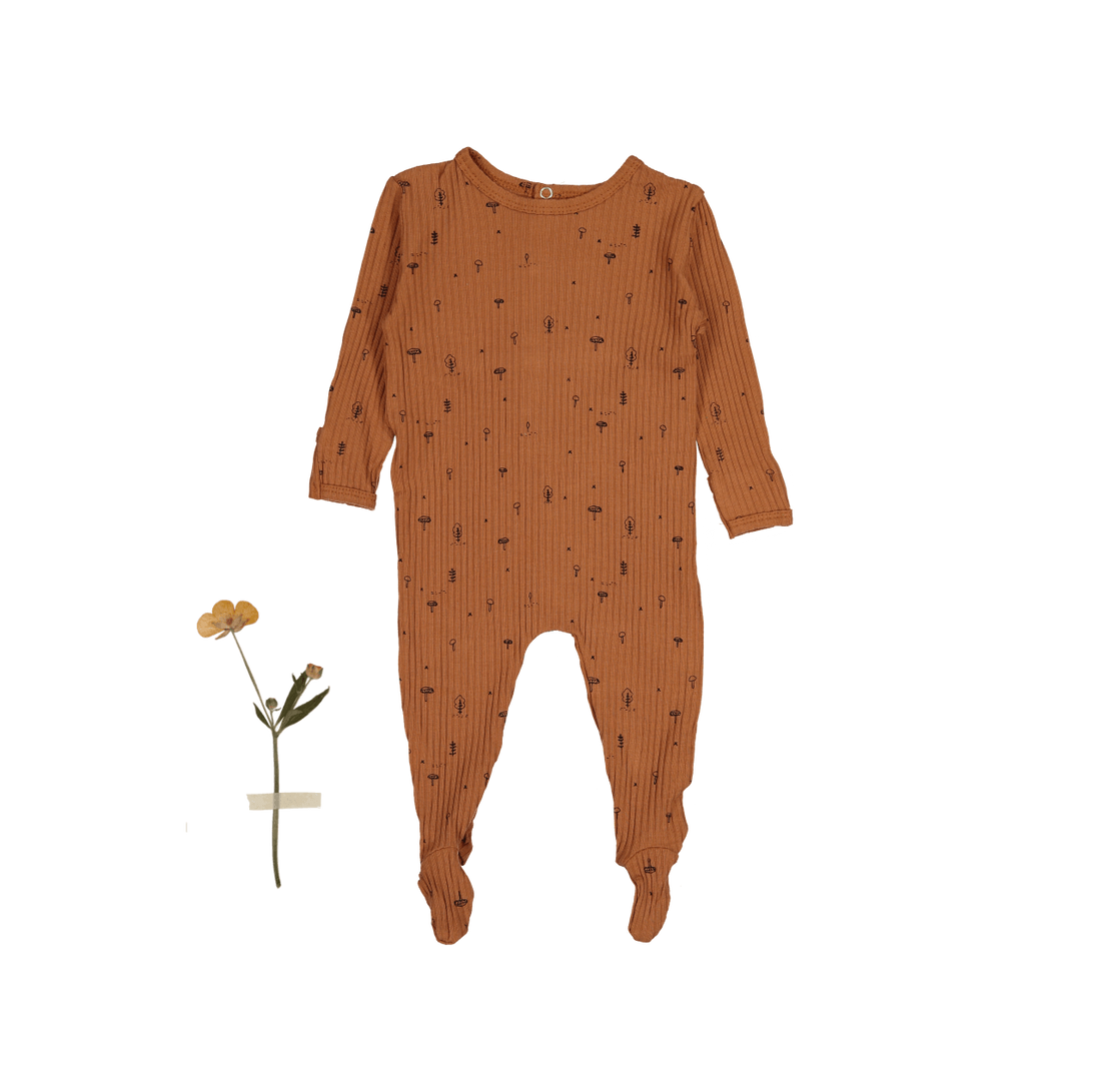 Lovely Littles The Forest Love Romper -Mushroom