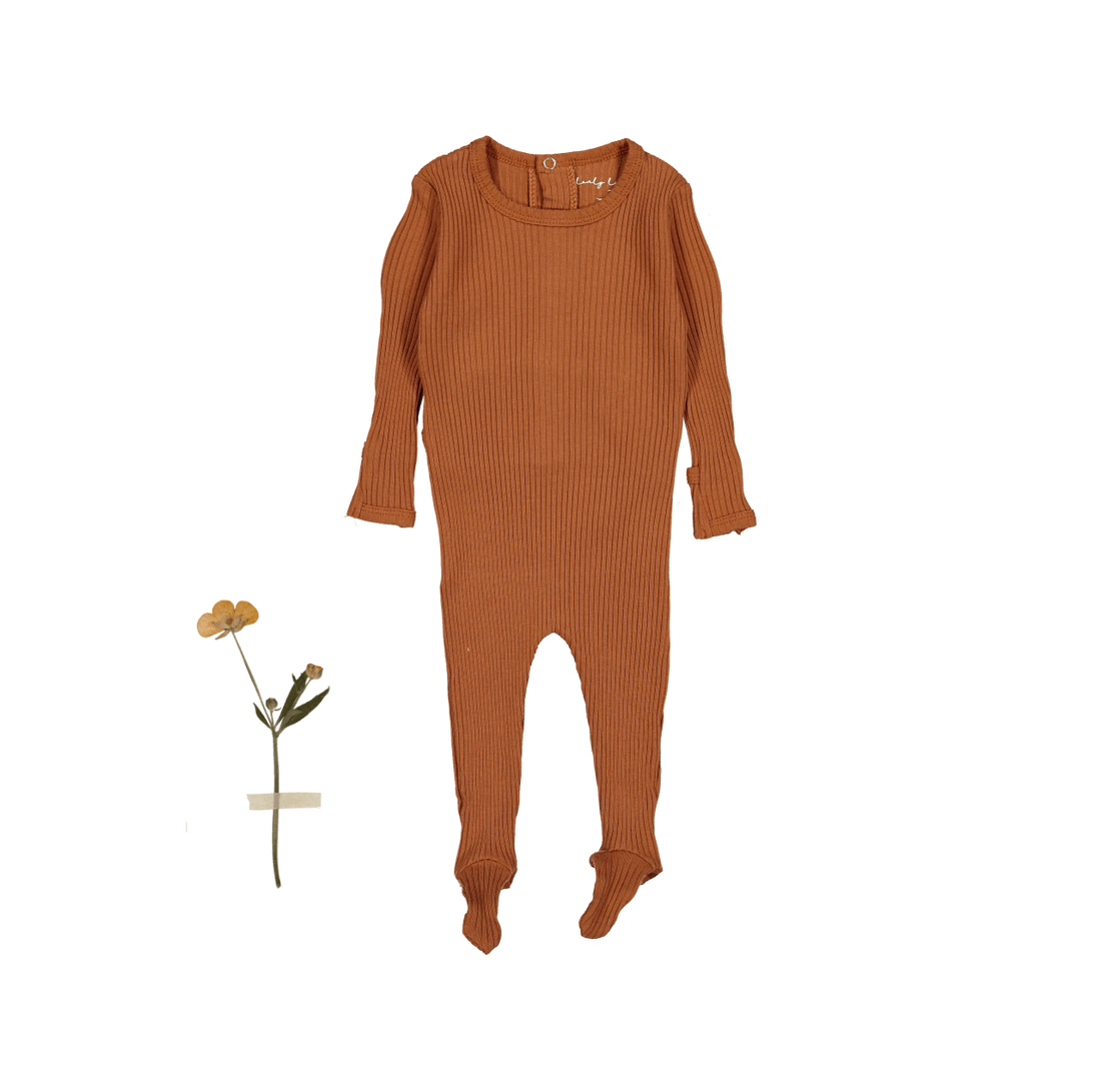Lovely Littles The Forest Love Romper -Caramel