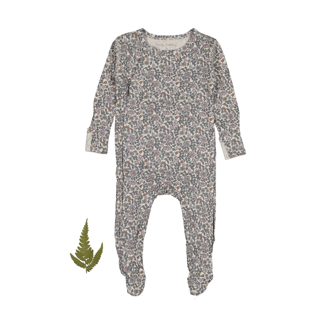 Lovely Littles The Snap Romper - Floral Cotton