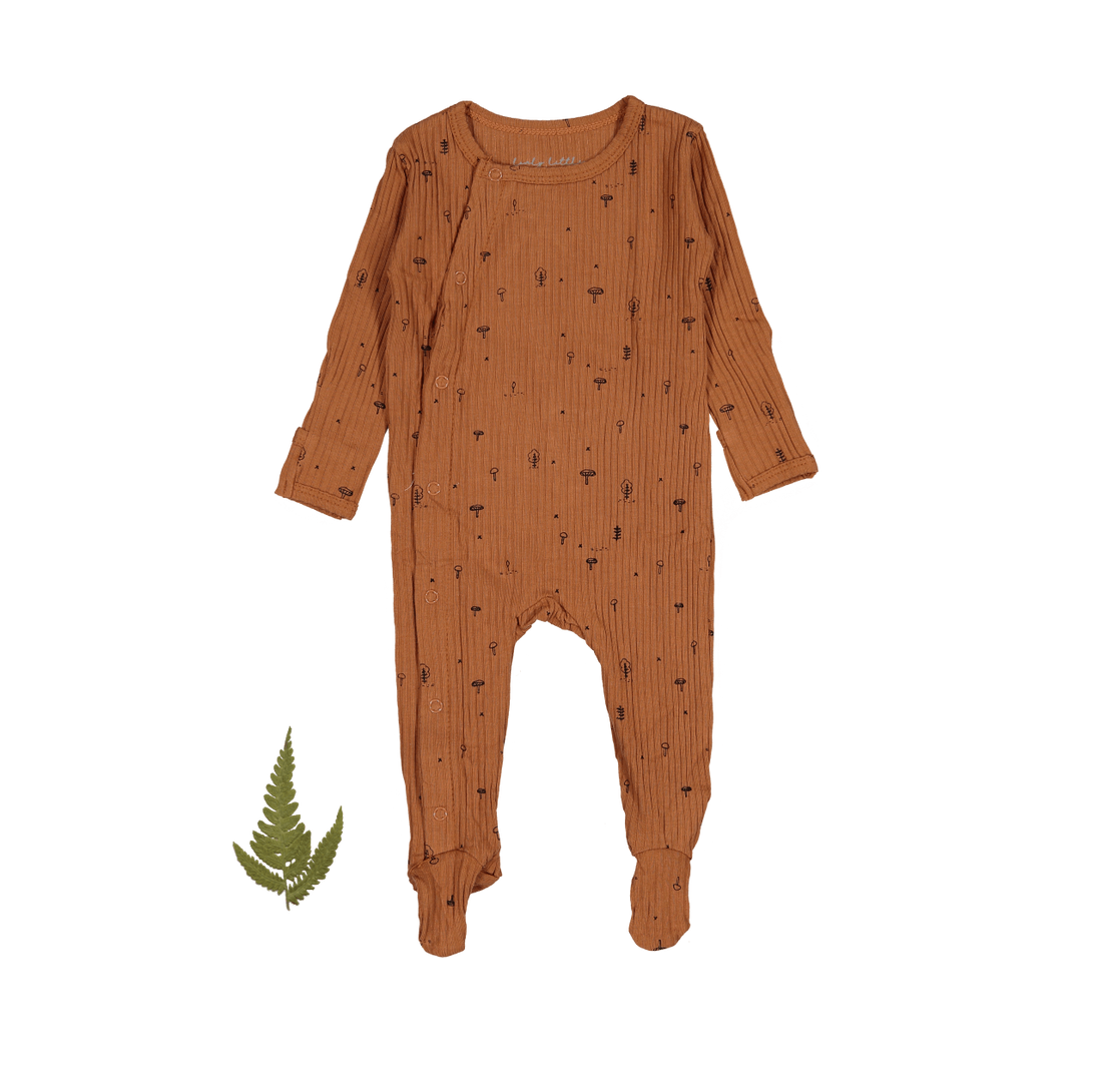 Lovely Littles The Snap Romper - Mushroom