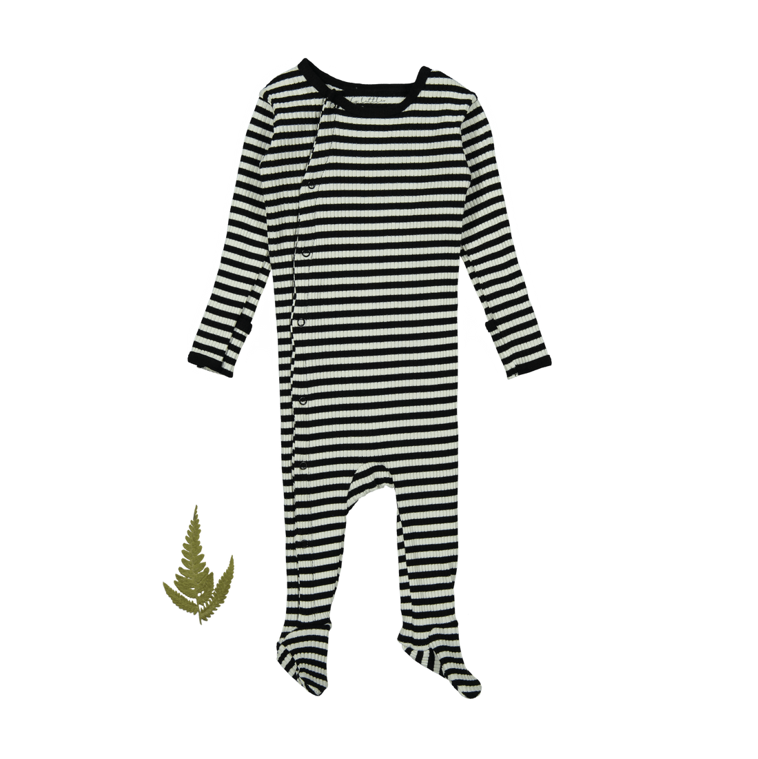 Lovely Littles The Ribbed Snap Romper -Stripe