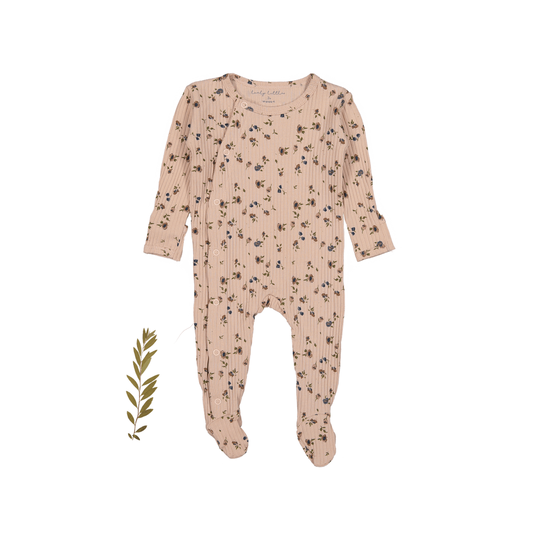 Lovely Littles The Snap Romper - Floral Blush