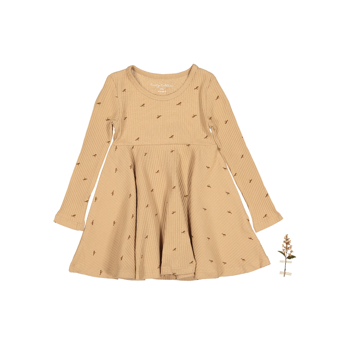 Lovely Littles The Long Sleeve Dress - Birdsong