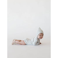 Quincy Mae Ash Organic Ribbed Longsleeve Onesie