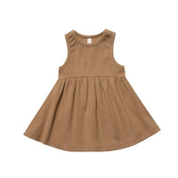 Quincy Mae Copper Organic Ribbed Tank Dress