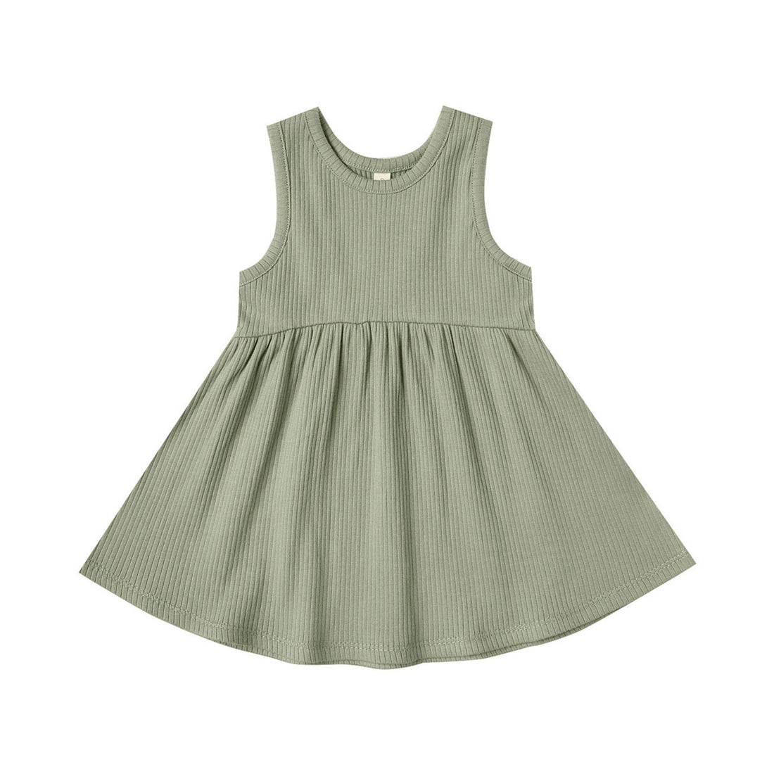 Quincy Mae Moss Ribbed Tank Dress