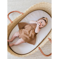 Quincy Mae Copper Organic Ribbed Tank Dress