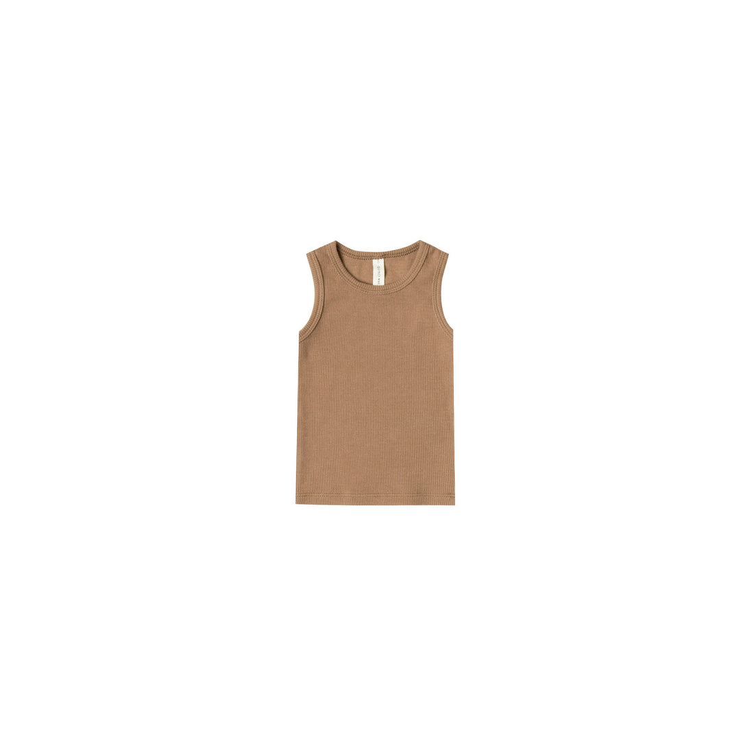 Quincy Mae Copper Organic Ribbed Tank