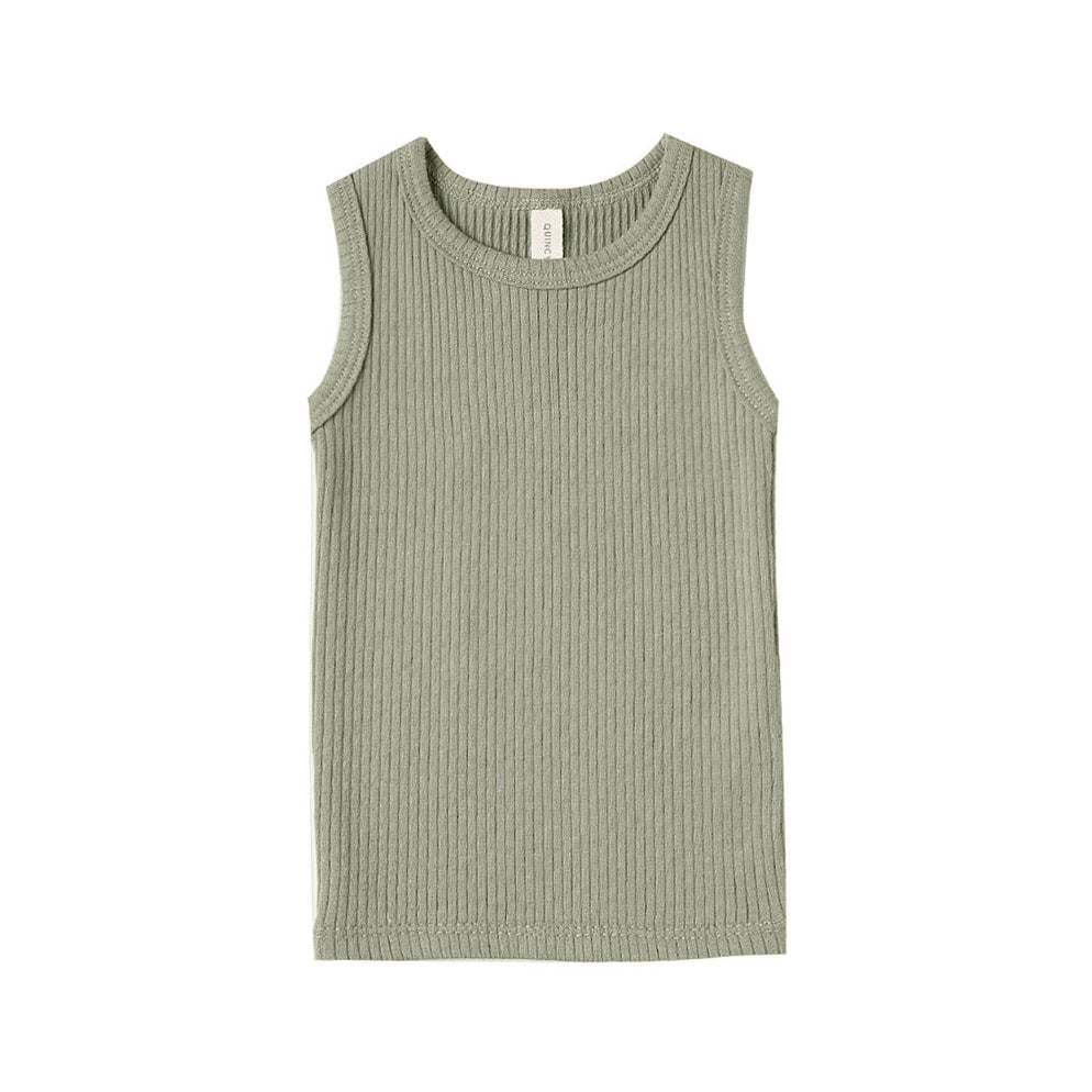 Quincy Mae Moss Ribbed Tank