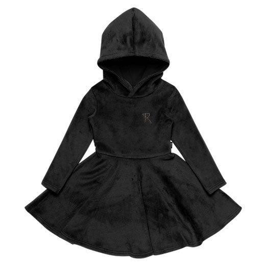 Rock Your Baby dresses Rock Your Baby Black Hooded Waisted Dress