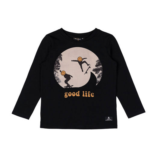Rock Your Baby tees Rock Your Baby Black Good Life T-Shirt