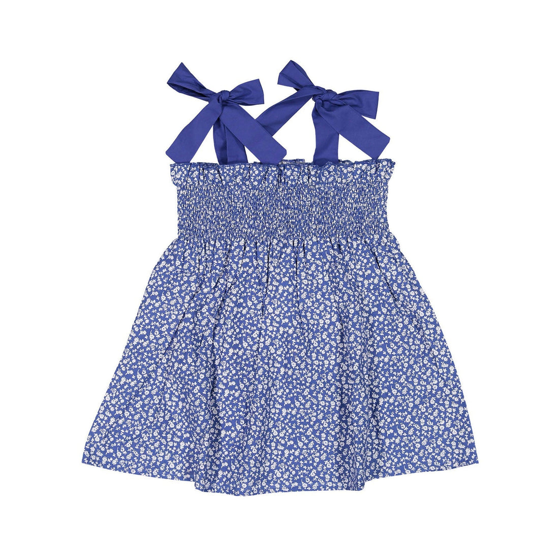 ROWE dresses ROWE Royal Blue Floral Smocked Sundress