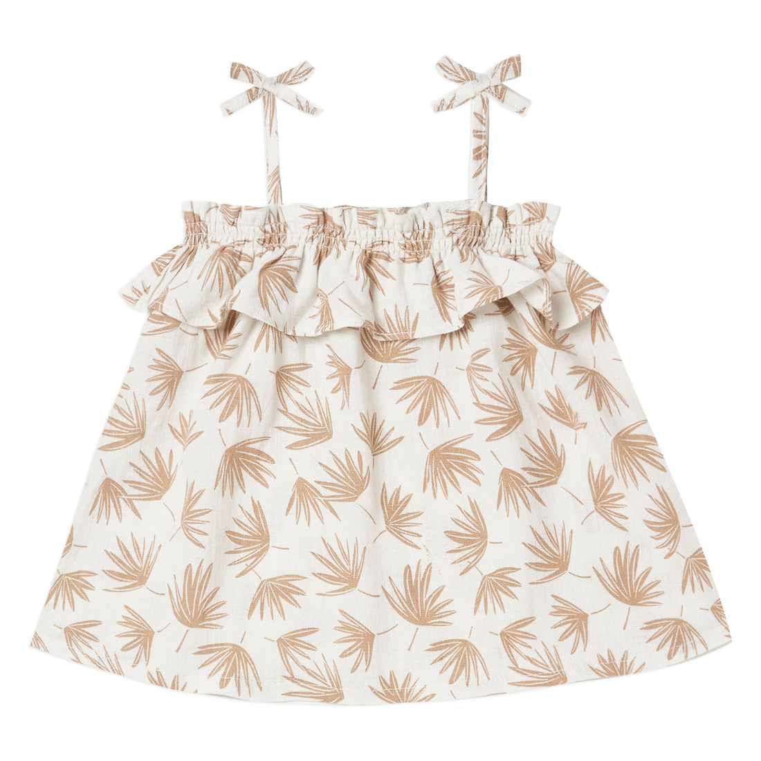 Rylee and Cru Ruffle Tube Top | Palm