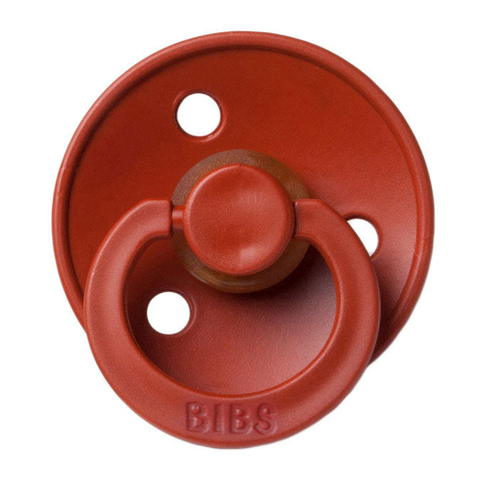 Mushie Rust Bibs Pacifier