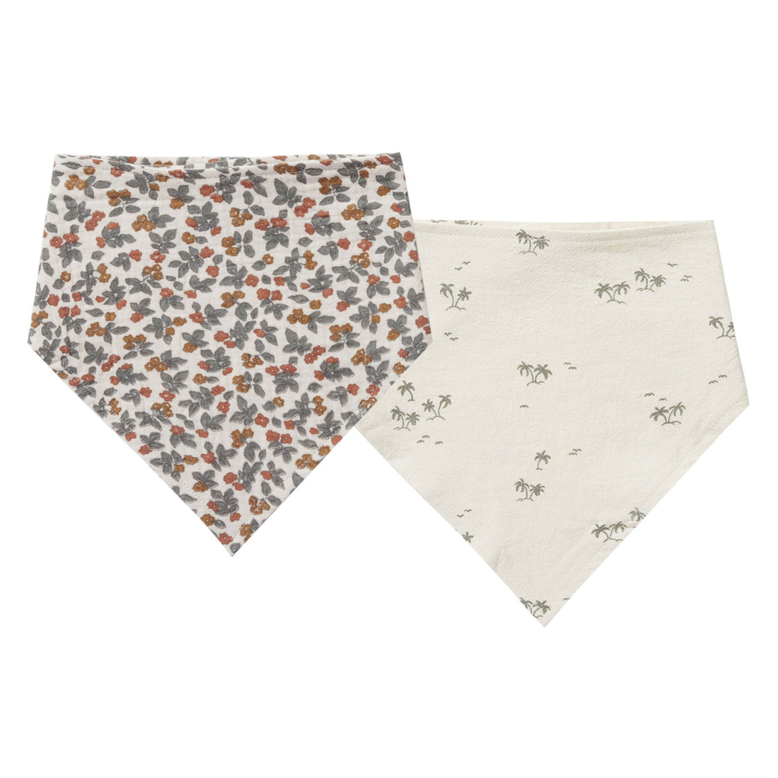Rylee and Cru accessories OS Rylee and Cru Scarf Bib Set | Summer Bloom, Palms