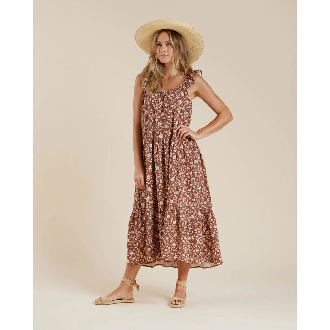 Rylee and Cru dresses Rylee and Cru Abbie Tiered Womens Maxi || Wild Floral