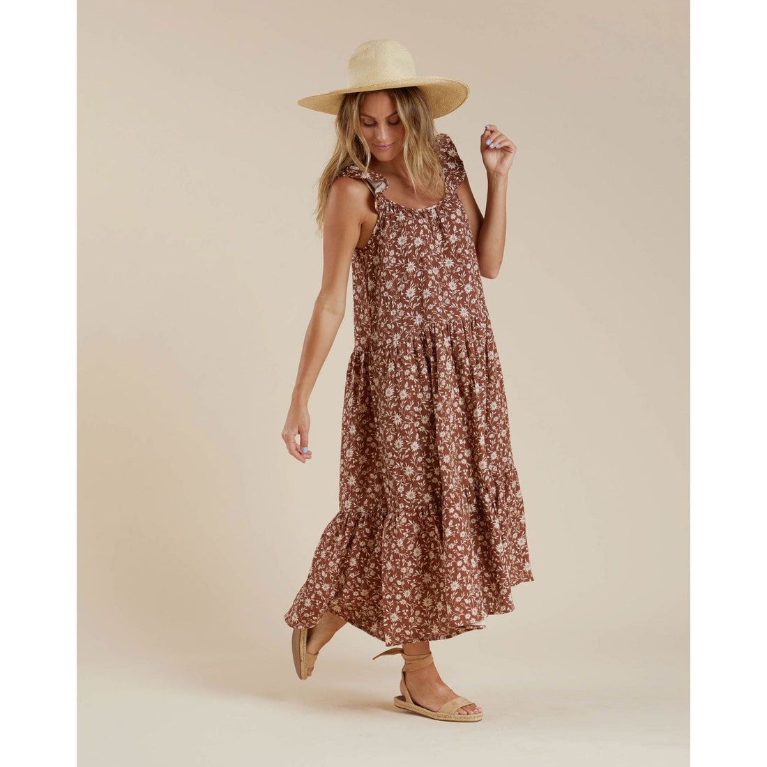 Rylee and Cru dresses Rylee and Cru Abbie Tiered Womens Maxi || Wild Floral