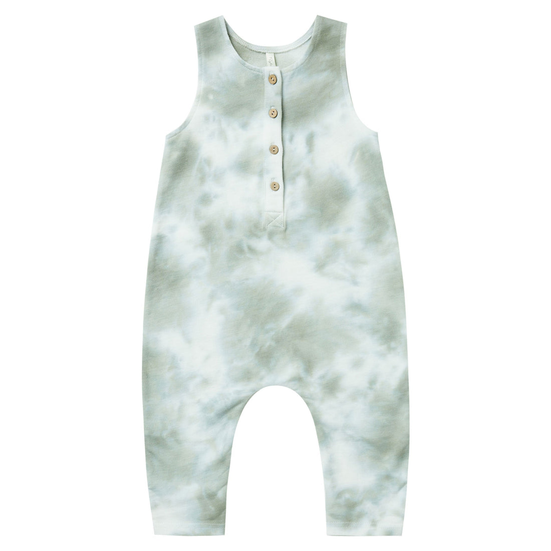 Rylee and Cru rompers Rylee and Cru Sleeveless Jumpsuit | Aqua Tie Dye