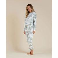 Rylee and Cru sweatshirts Rylee and Cru Womens Sweatshirt || Aqua Tie Dye