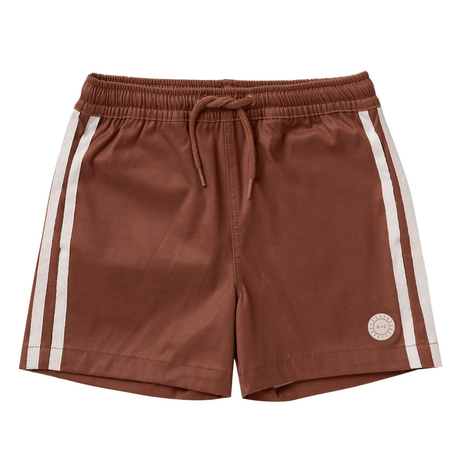 Rylee and Cru swim Rylee and Cru Boardshort | Redwood Stripe