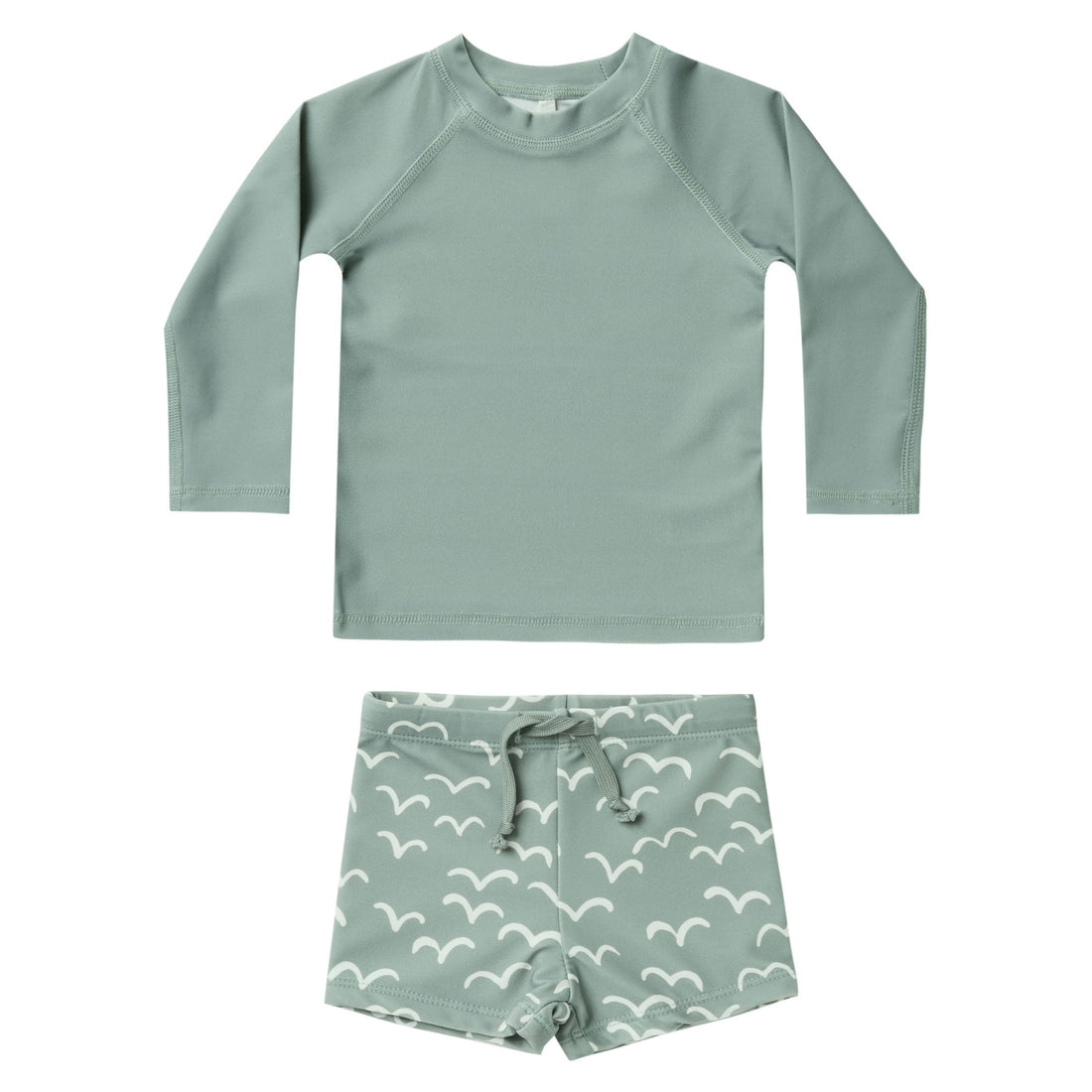 Rylee and Cru swim Rylee and Cru Rashguard Boys Set | Aqua