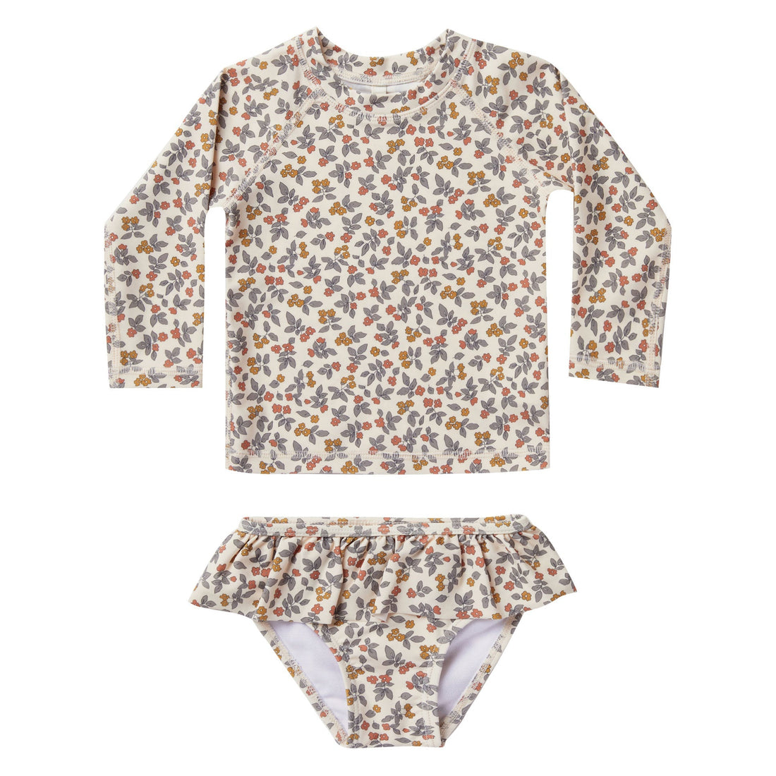 Rylee and Cru swim Rylee and Cru Rashguard Girls Set | Summer Bloom