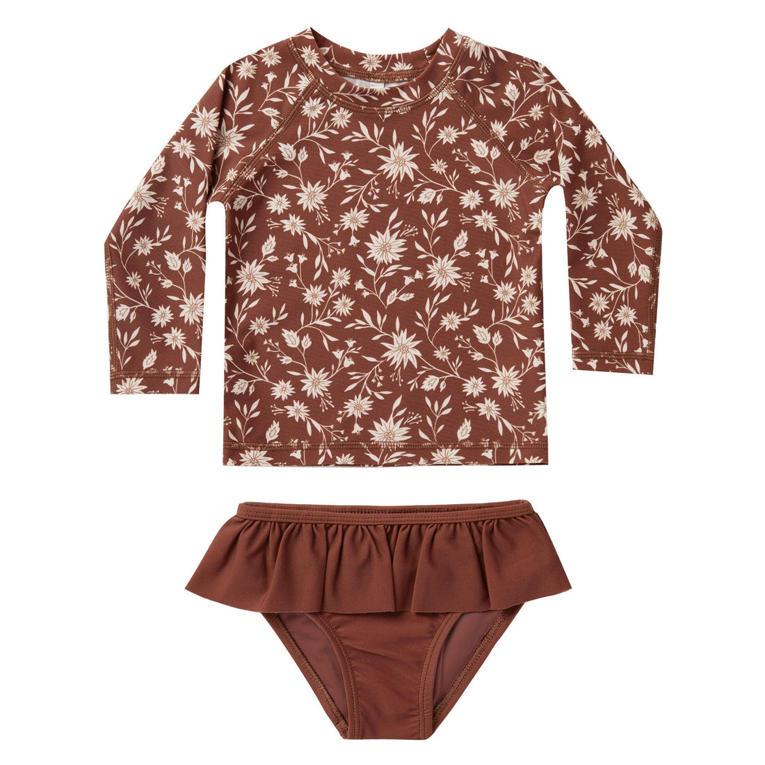 Rylee and Cru swim Rylee and Cru Rashguard Girls Set | Wild Floral