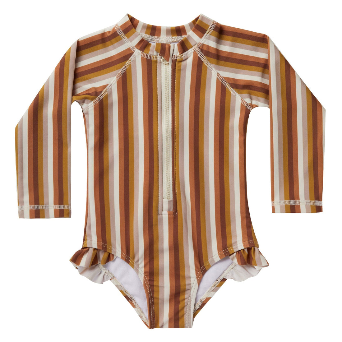 Rylee and Cru swim Rylee and Cru Rashguard One-Piece | Multi-Stripe