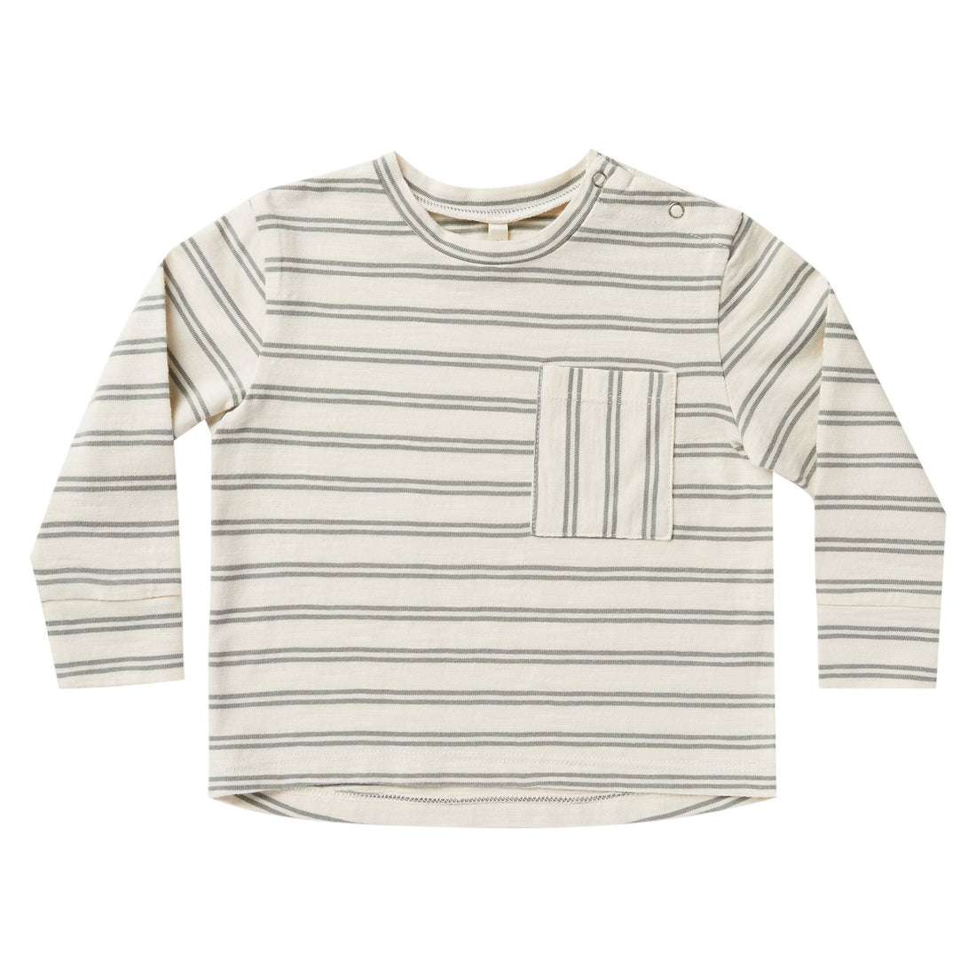 Rylee and Cru tees Rylee and Cru Longsleeve Skater Tee | Aqua Stripe