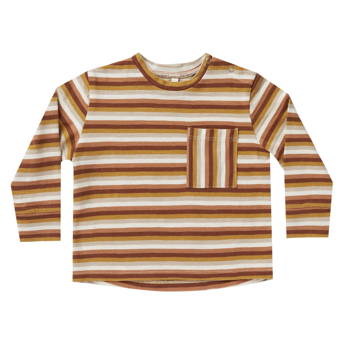 Rylee and Cru tees Rylee and Cru Longsleeve Skater Tee | Multi-Stripe