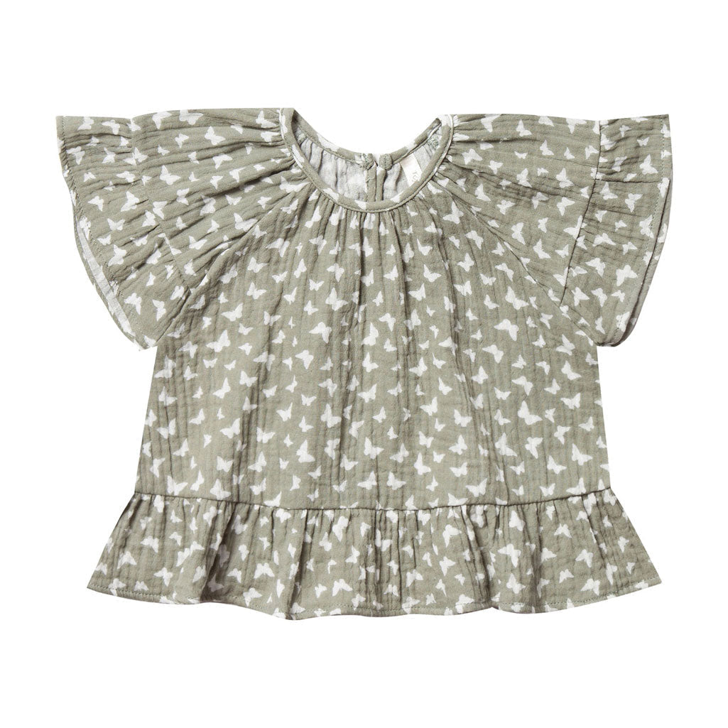 Rylee and Cru tees Rylee and Cru Seafoam Butterfly Top