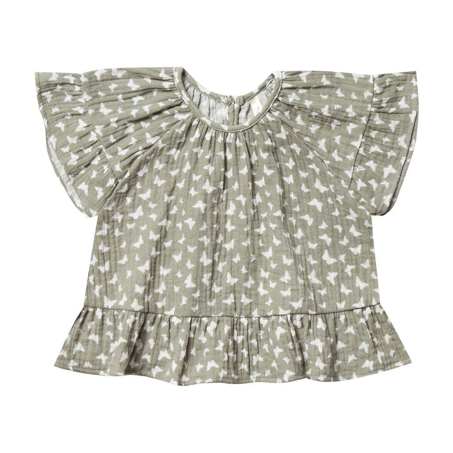 Rylee and Cru tees Rylee and Cru Seafoam Butterfly Top