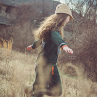 Hey Kid Green and Plaid Pocket Skirt