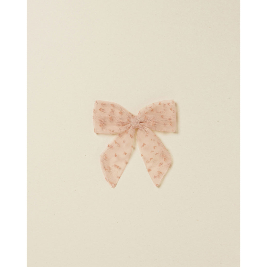 Noralee Powder-Pink Sailor Bow | Flocked Heart