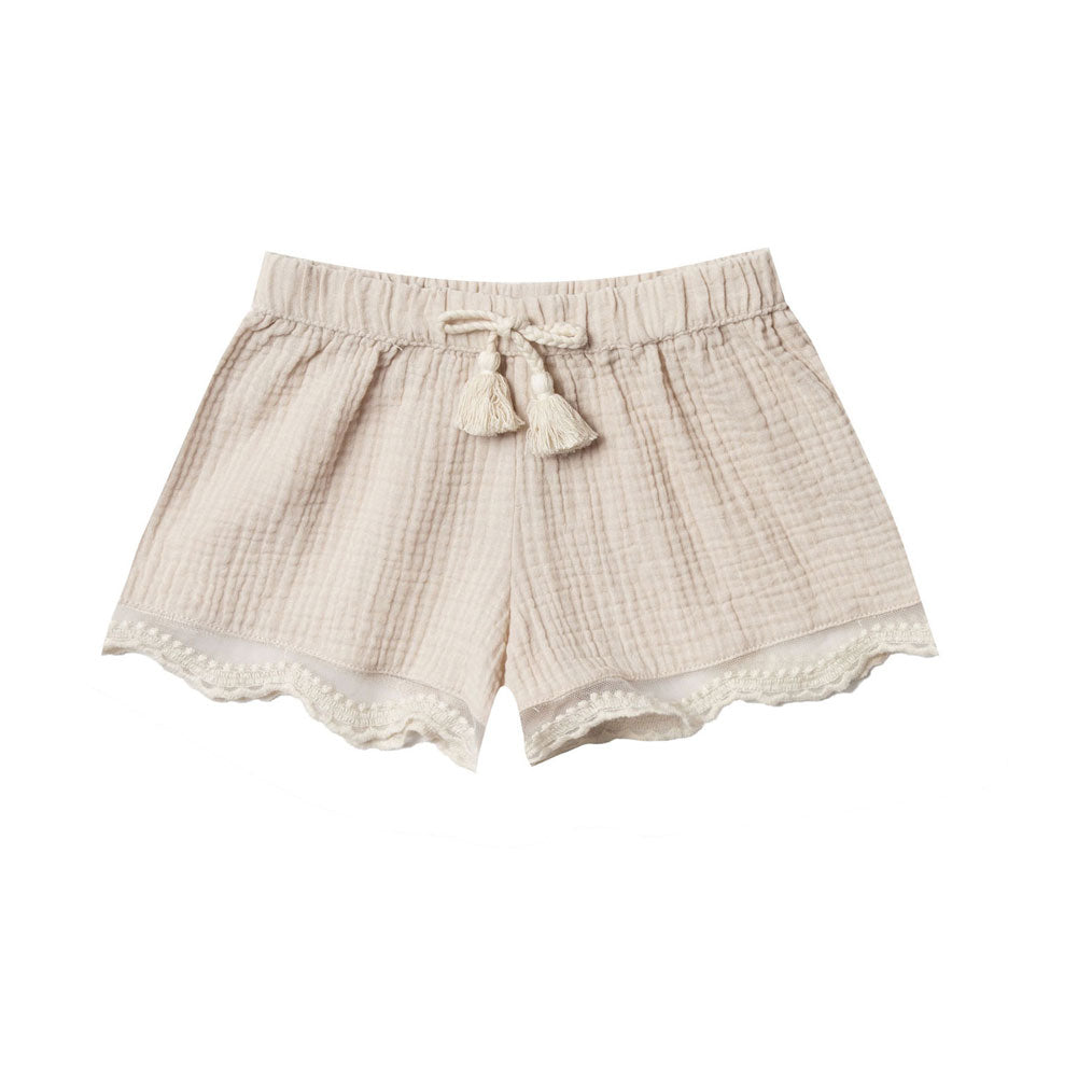 Rylee and Cru Natural Scallop Solana Shorts