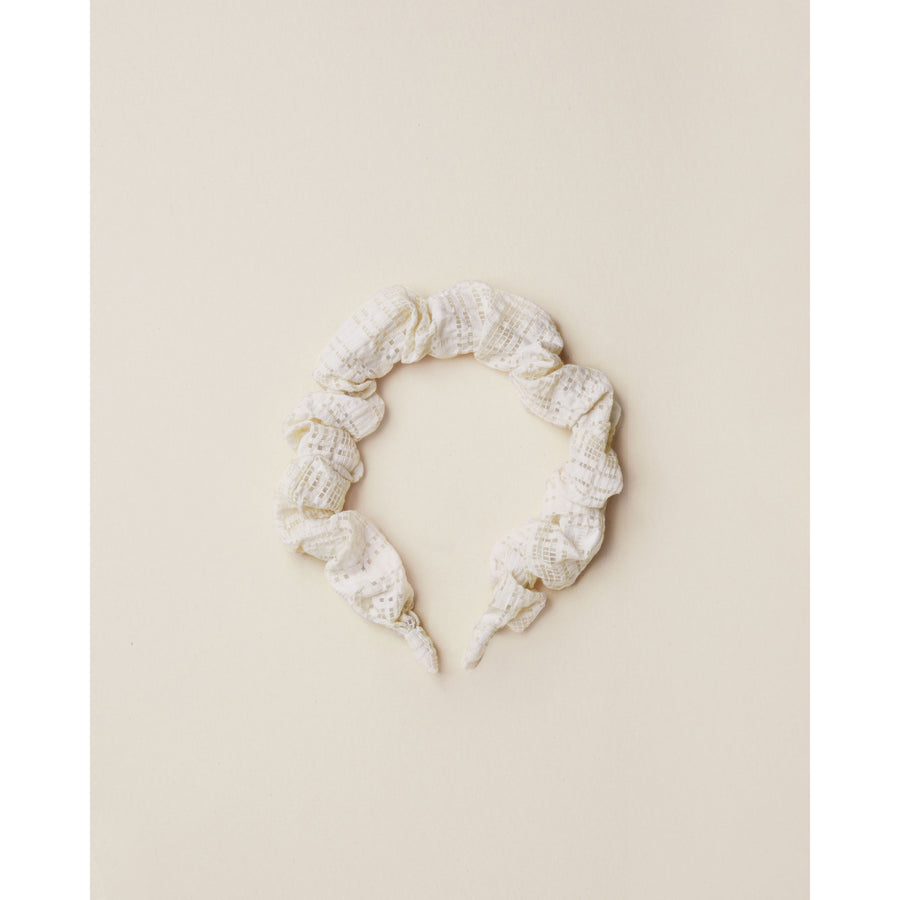 Noralee Ivory Gathered Headband | Ivory