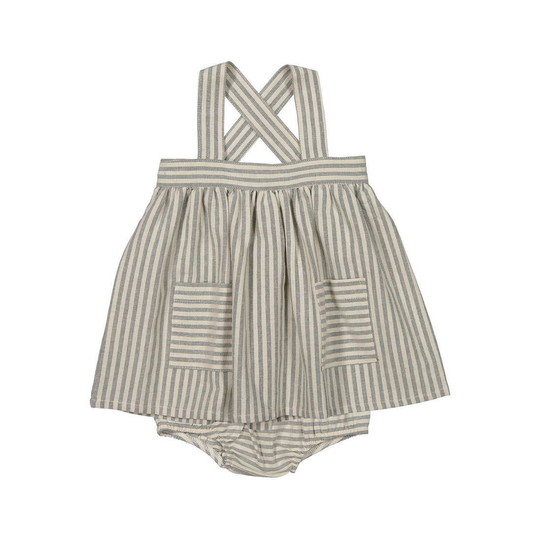 Keti Keta Deep Indigo Stripes Ida Baby Dress