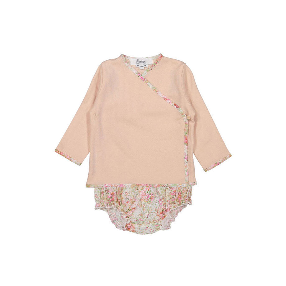 Bonpoint Rose Floral Kimono Set