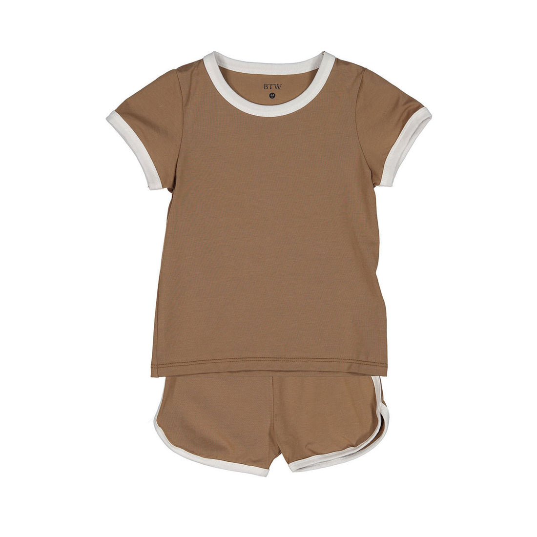 BTW Mocha Track Short Set