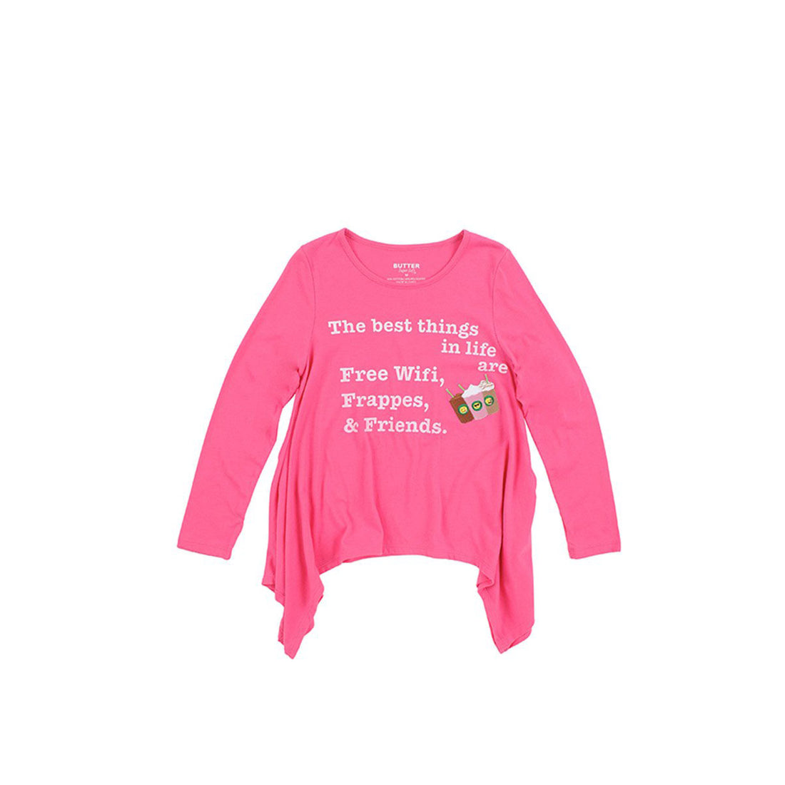 Butter Pink Sharkbite Tee