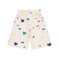 Beau Loves Colour Hearts+Masks Print Shorts