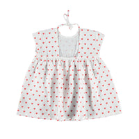 Piupiuchick Red Heart Print Open Back Dress