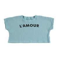 Piupiuchick Mist Blue Lamour Waffle Tee
